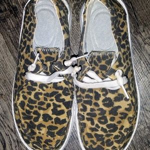 Cheetah slip ons